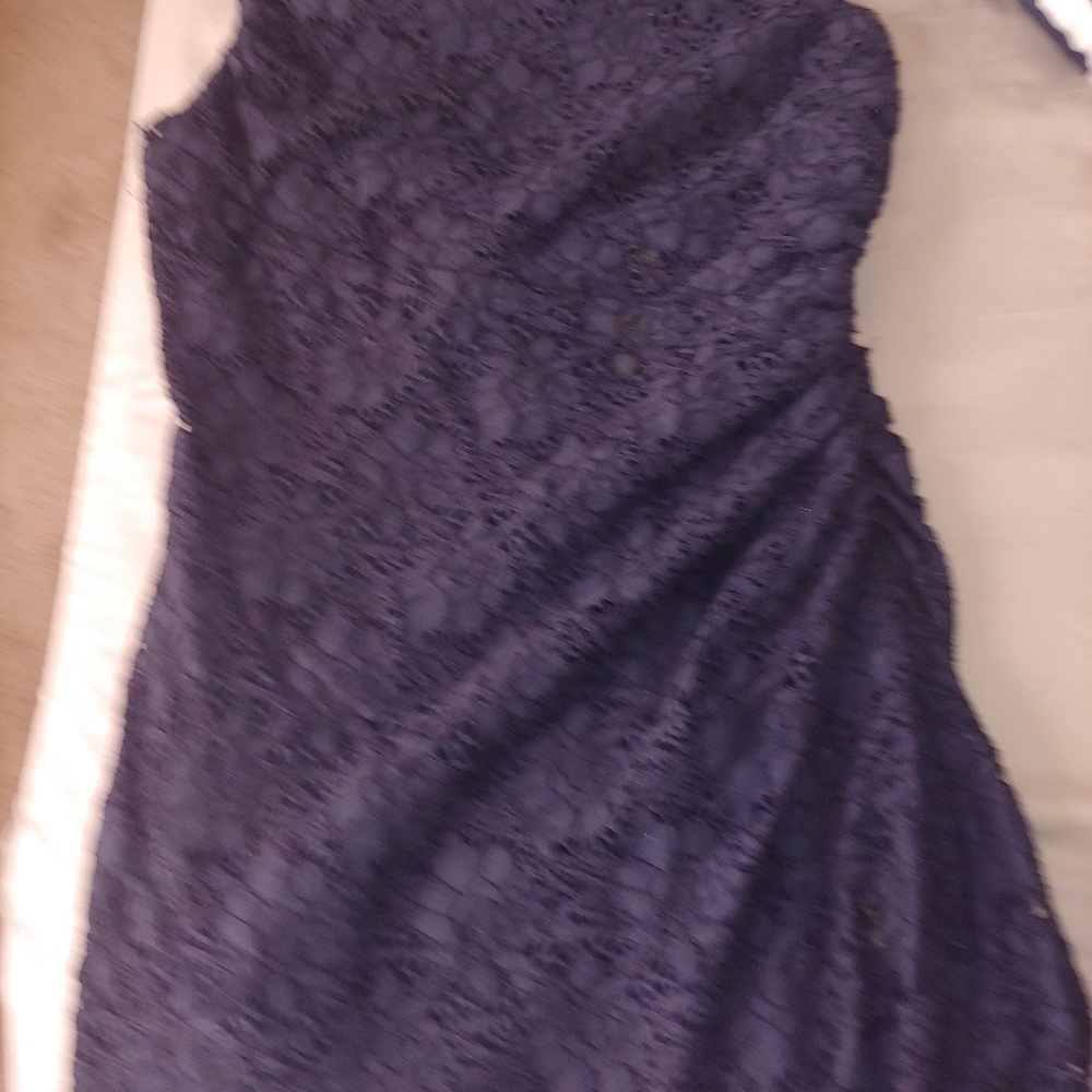 Blue lace dress